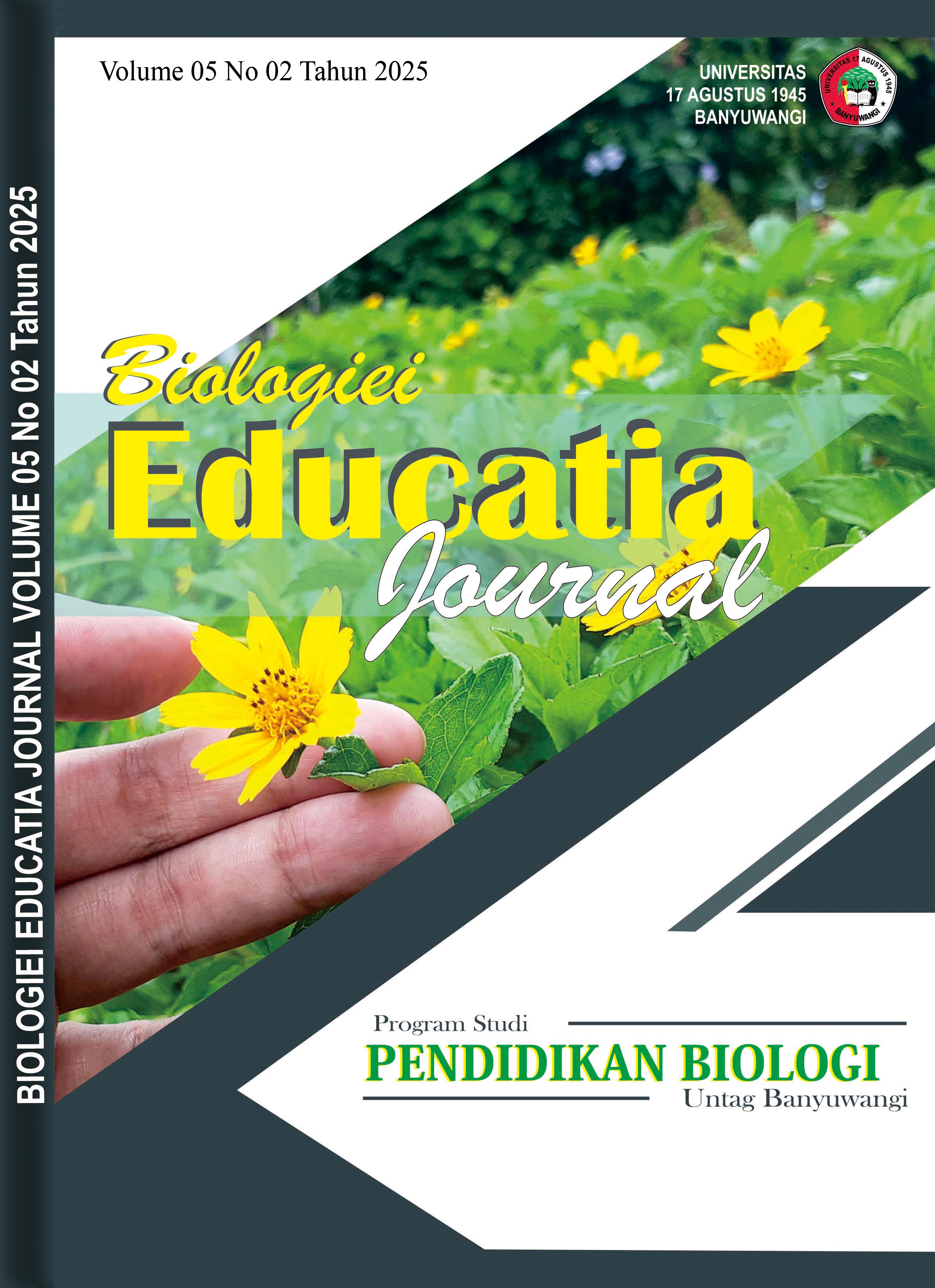 					View Vol. 5 No. 2 (2025): BIOLOGIEI EDUCAȚIA JOURNAL
				