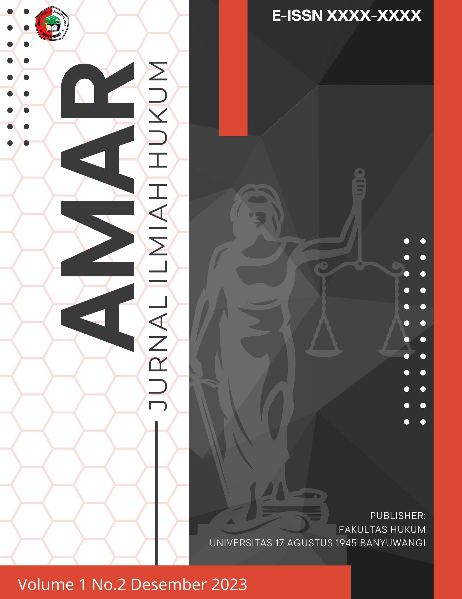 					View Vol. 1 No. 2 (2023): Amar : Jurnal Ilmiah Hukum (Desember 2023)
				