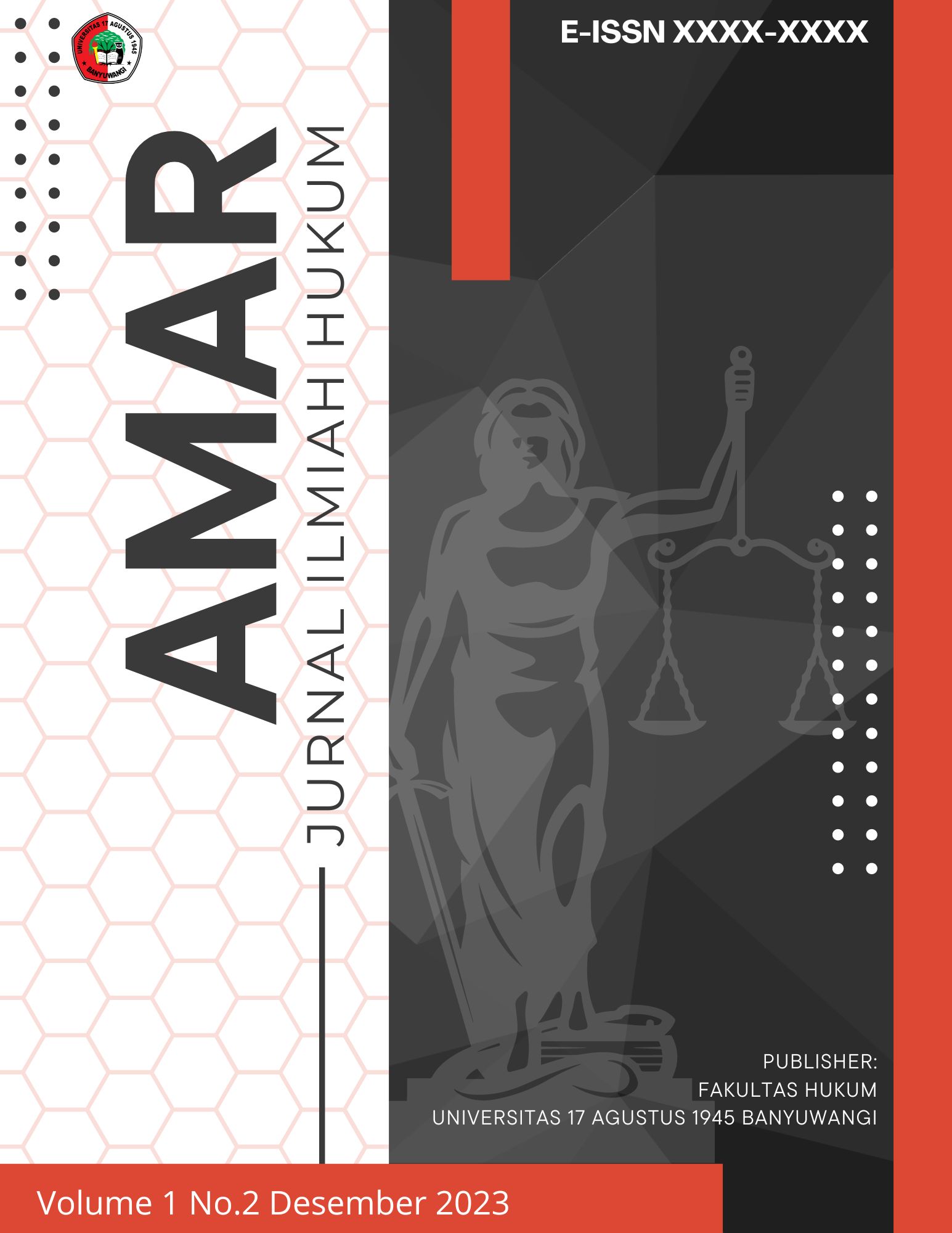 					View Vol. 2 No. 1 (2024): Amar : Jurnal Ilmiah Hukum
				